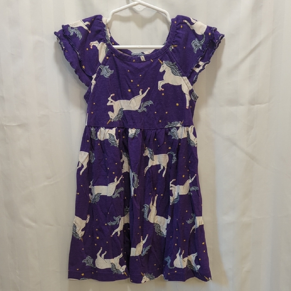 Hanna Andersson Purple Sundress with Flutter Cap Sleeves